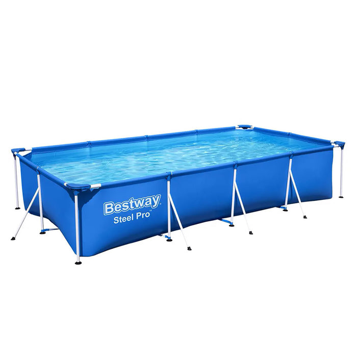 4m x 2.1m Above Ground Pool High Gauge PVC Construction 5700 Litre