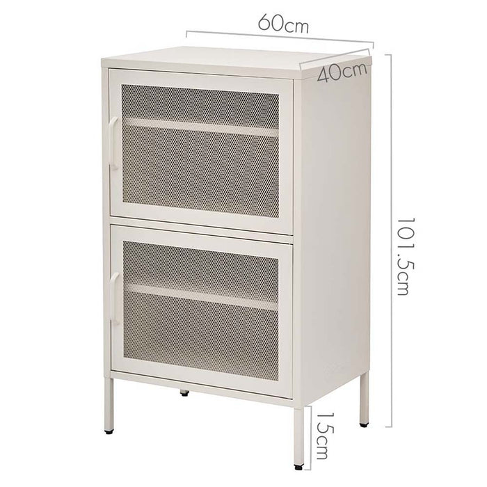 Double Mesh Door Cabinet