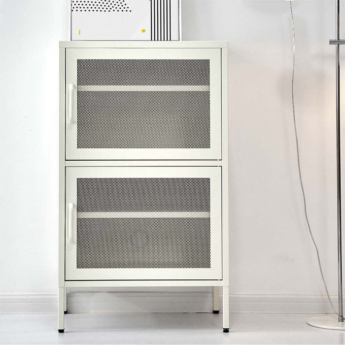 Double Mesh Door Cabinet