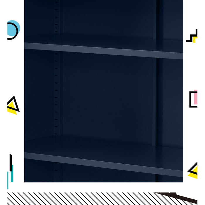 Metal Locker Style Cabinet - Blue