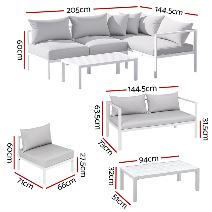 Jessica Outdoor Sofa Set - 4 Seater