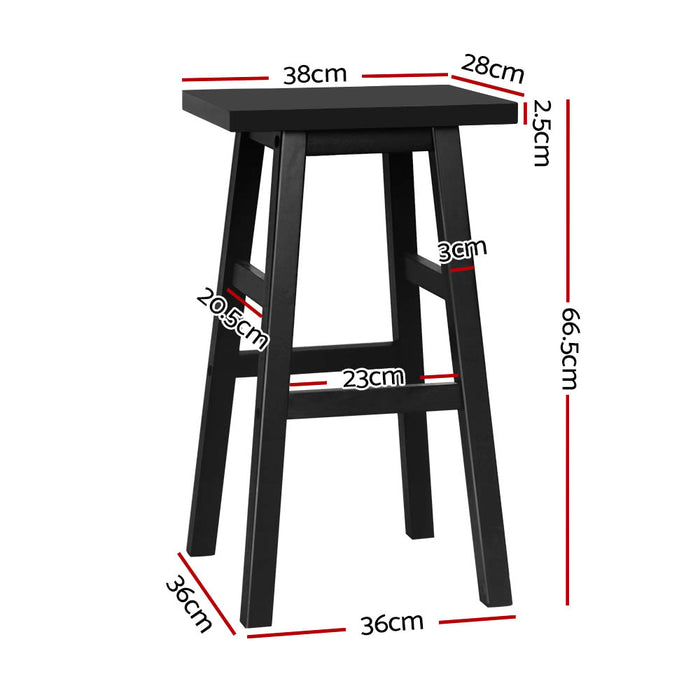 Harley Bar Stools Black - Set of 2