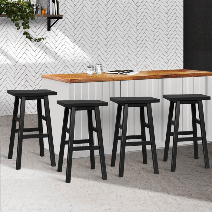 Harley Bar Stools Black - Set of 4