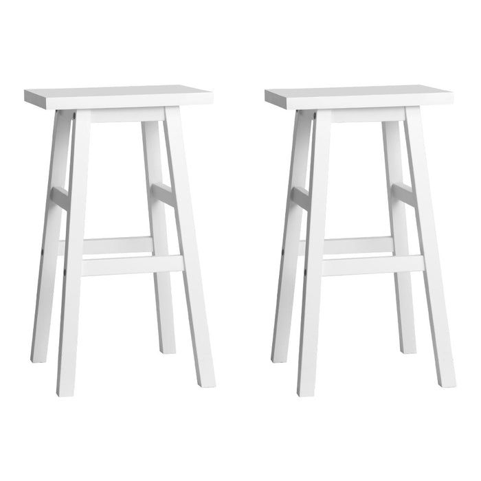 Harley Bar Stools White - Set of 2