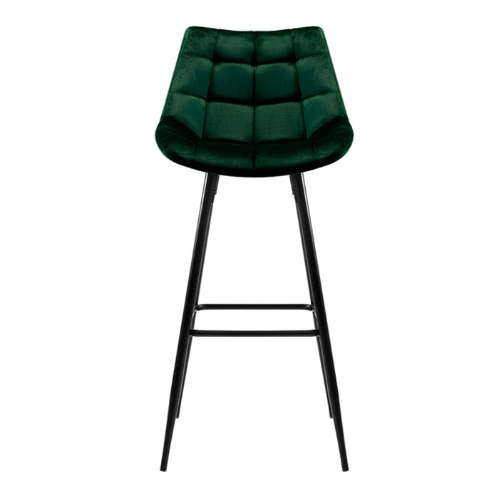 Velvet Betty Bar Stools Green - Set of 2