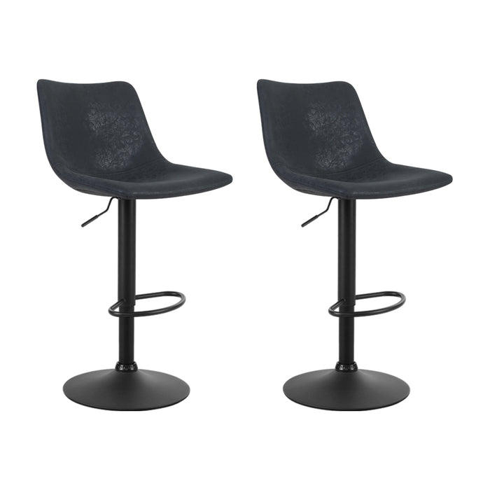 Classic Bar Stools Black - Set of 2