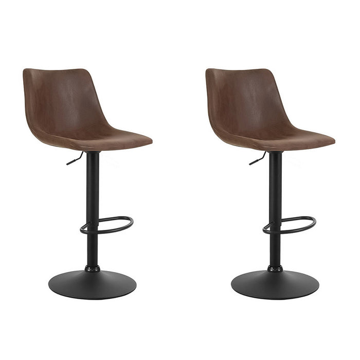 Classic Bar Stools Brown - Set of 2