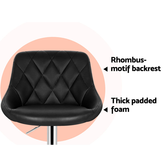 Ellen Bar Stools Black - Set of 4