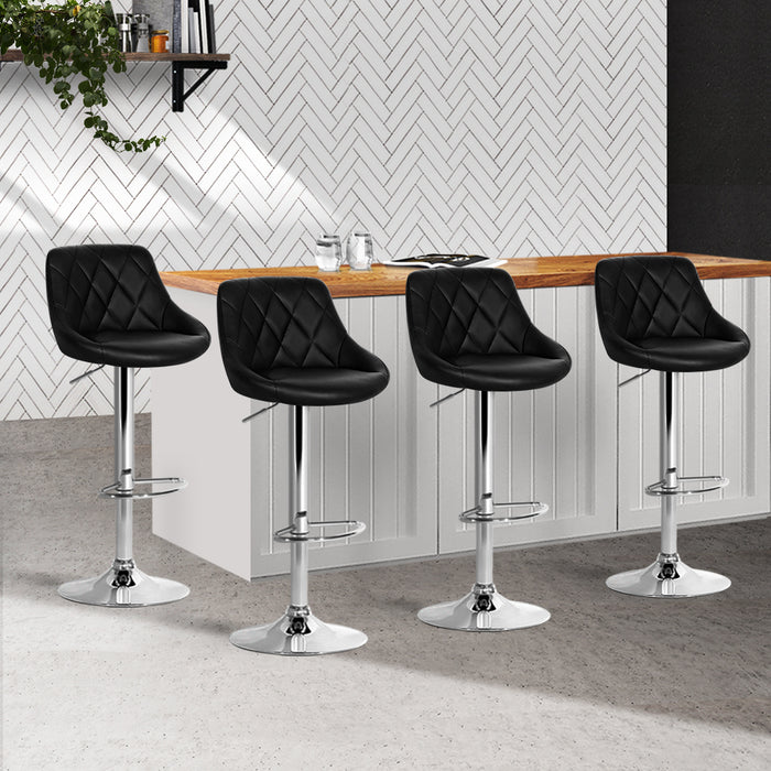 Ellen Bar Stools Black - Set of 4