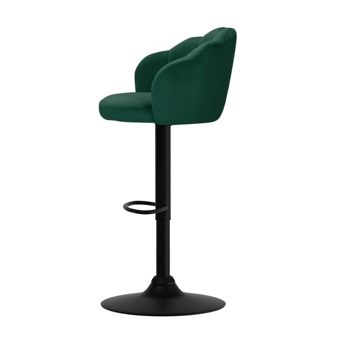 Faye Bar Stools Green - Set of 2