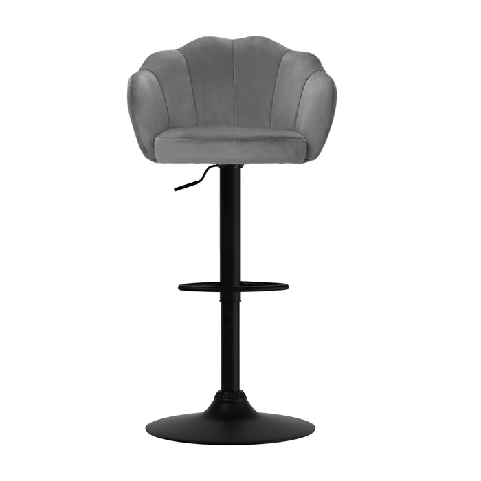 Faye Bar Stools Grey - Set of 2