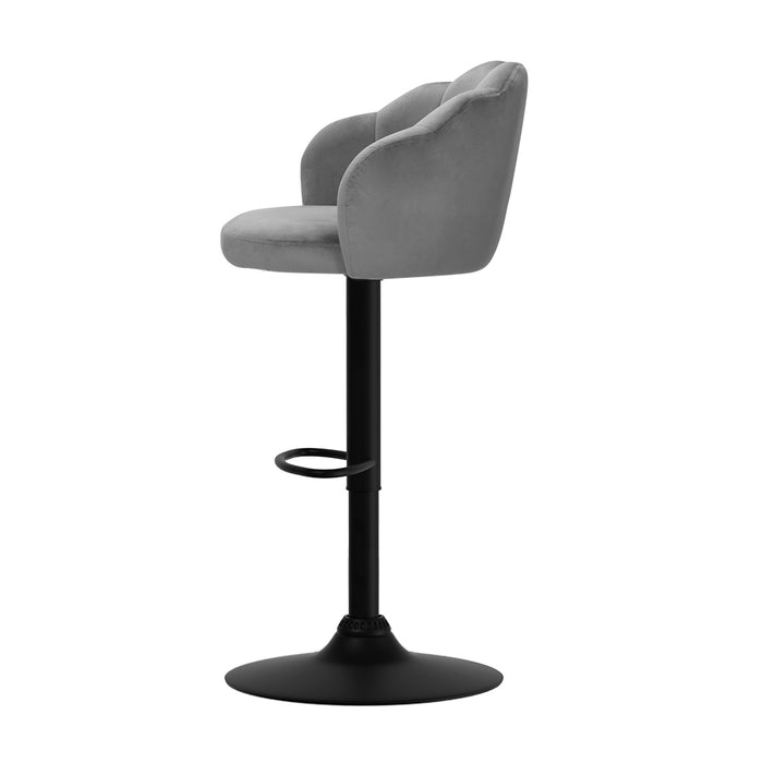 Faye Bar Stools Grey - Set of 2