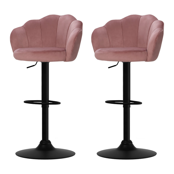 Faye Bar Stools Pink - Set of 2