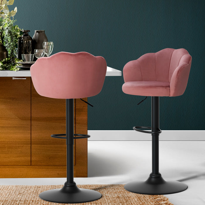 Faye Bar Stools Pink - Set of 2