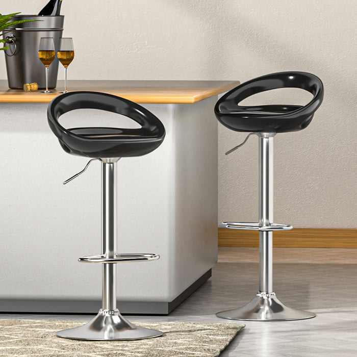 Indigo Bar Stools Black - Set of 2