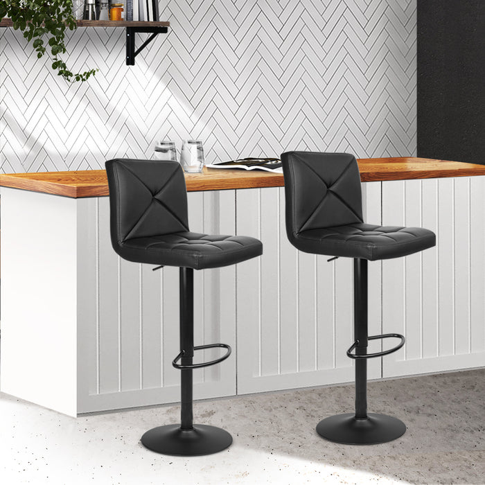 Nadine Bar Stools Black - Set of 2