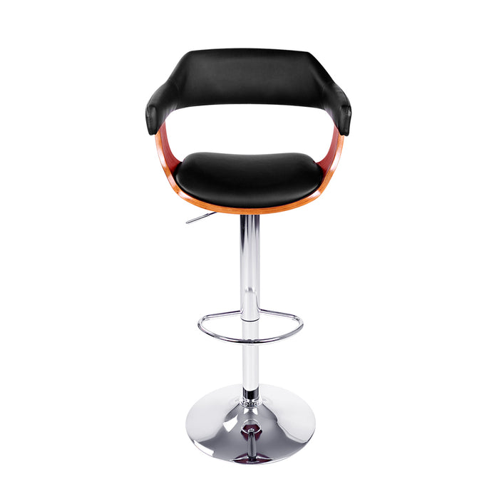 Edith Bar Stool Wood/Black - Set of 1