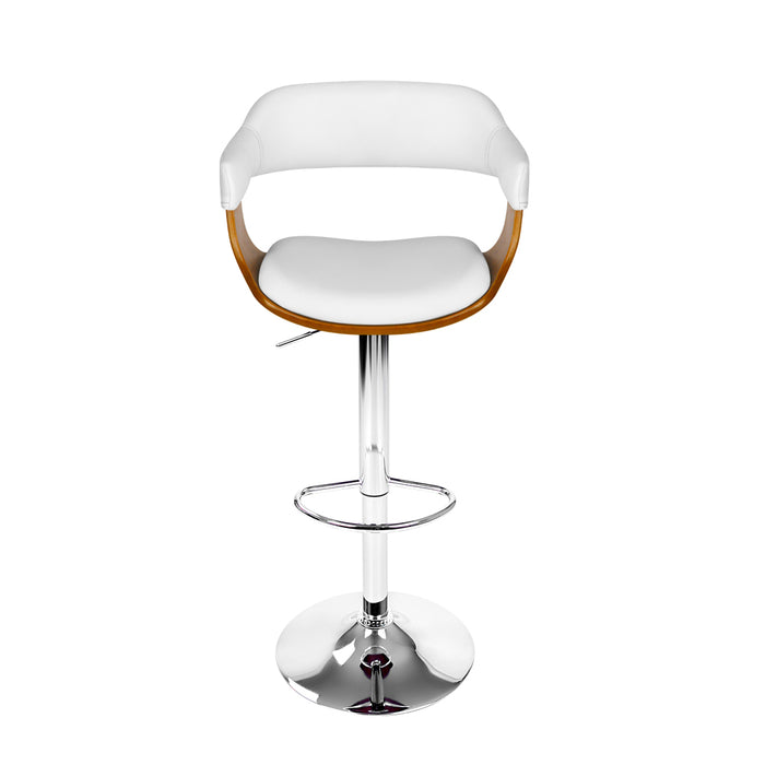 Edith Bar Stool Wood/White - Set of 1