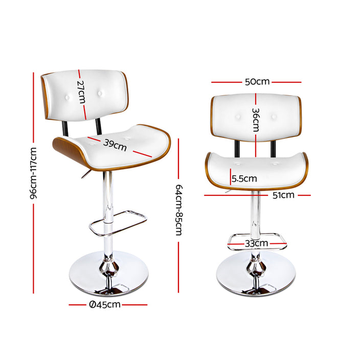 Martha Bar Stools White - Set of 1