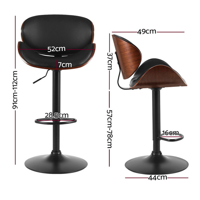 Patsy Bar Stool Black - Set of 1