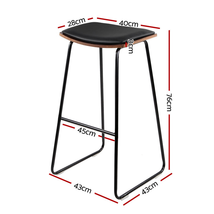 Bridget Bar Stools Black - Set of 2