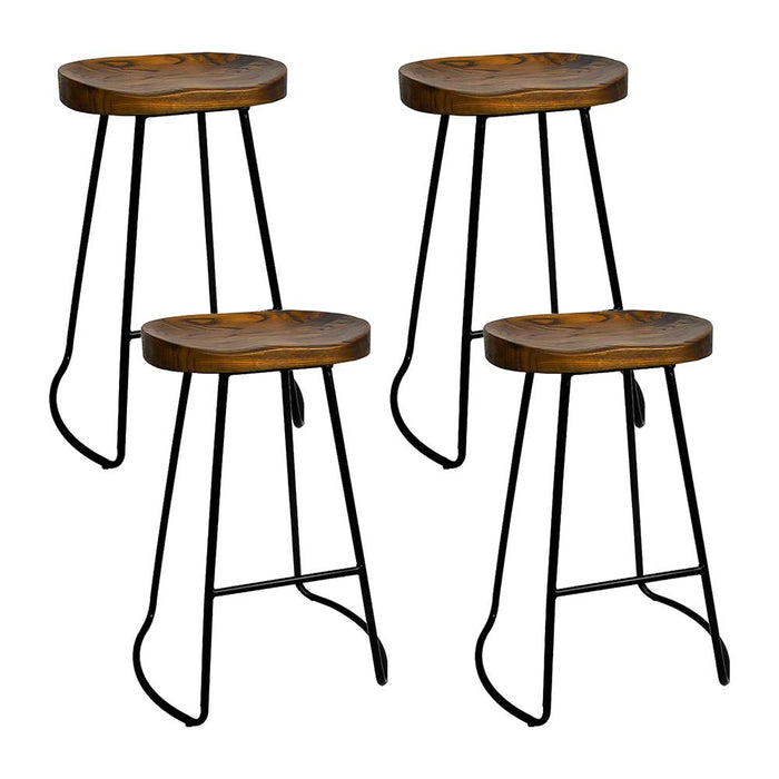 Industrial Style Black - Set of 4