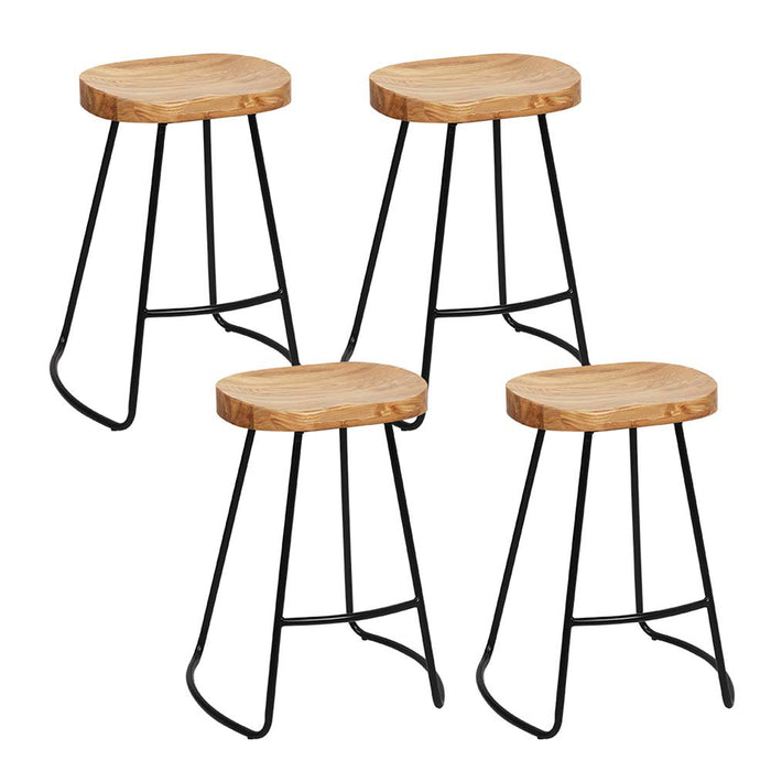 Elm Bar Stools Natural - Set of 4