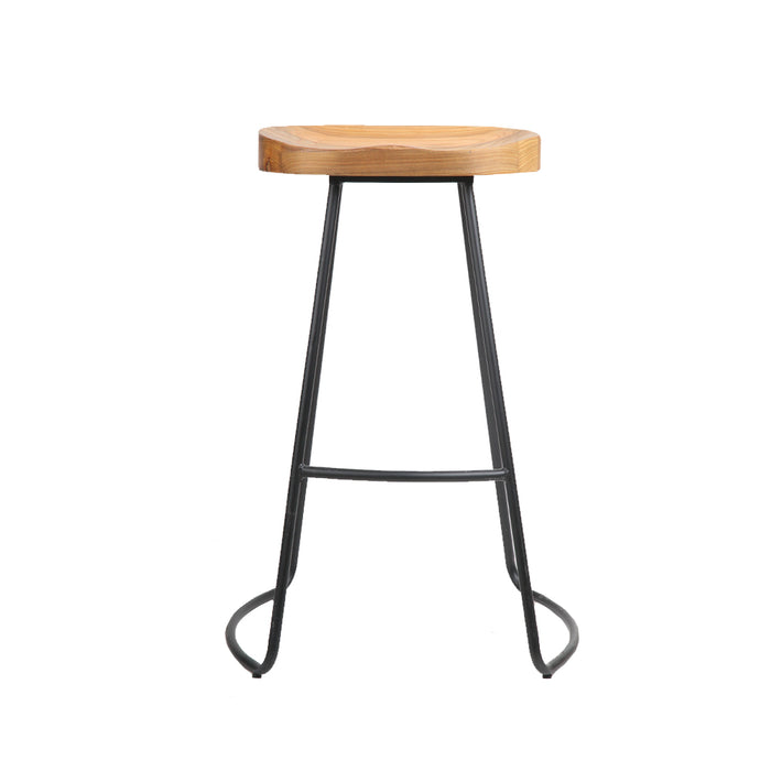 Elm Bar Stools Natural - Set of 4