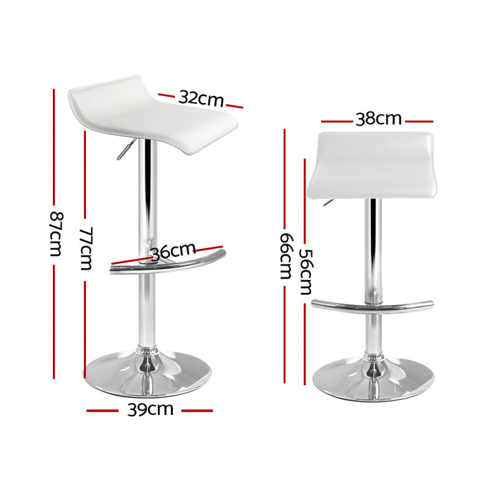 Lois Bar Stools White - Set of 2