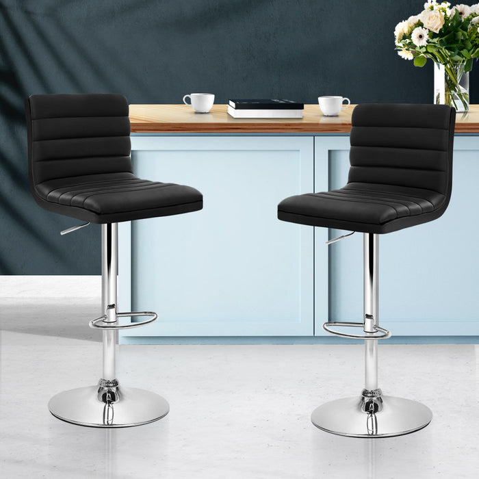 Linda Bar Stools Black - Set of 2