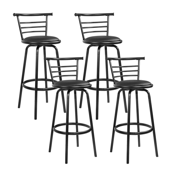 Simple Bar Stools Black - Set of 4