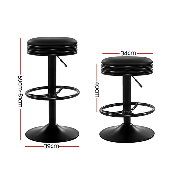 Shannon Bar Stools Black - Set of 2