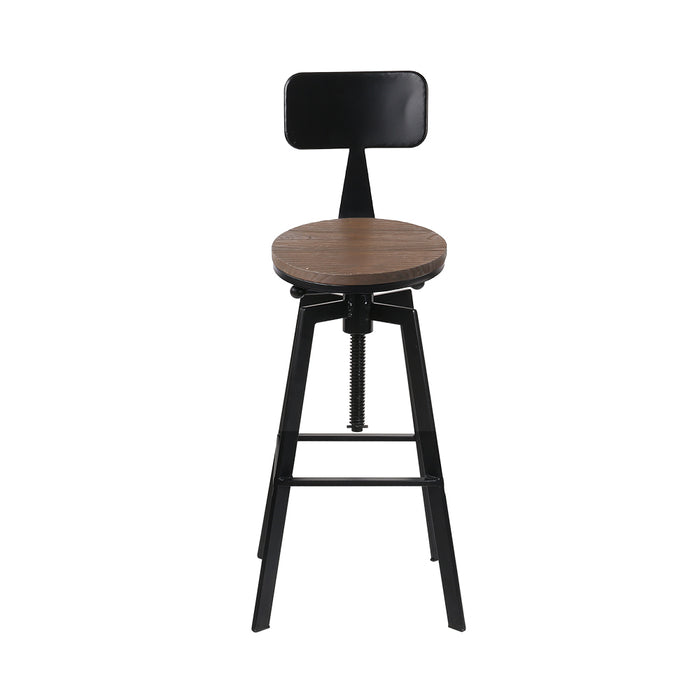 Darina Bar Stools Black/Wood - Set of 2