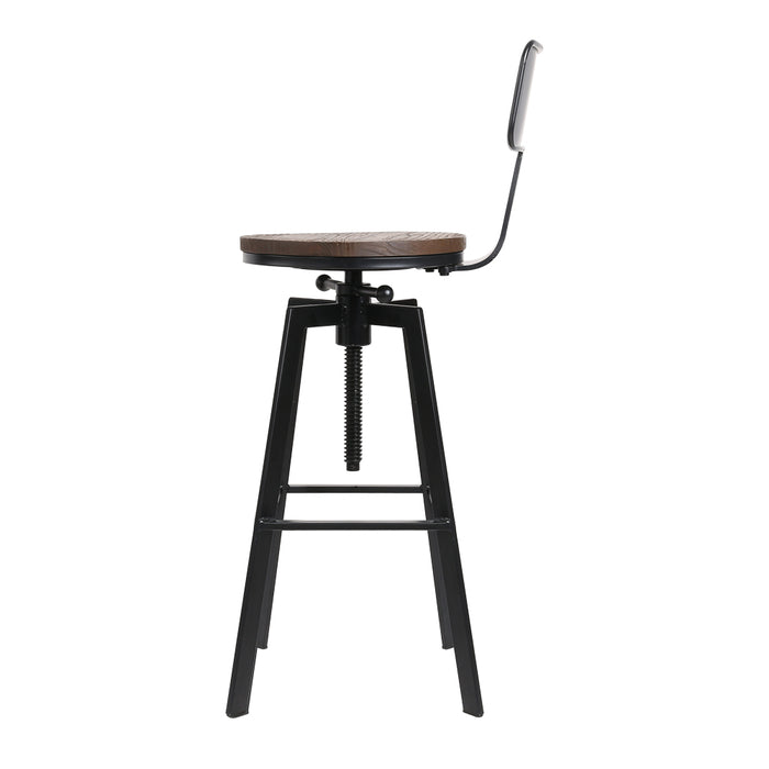 Darina Bar Stools Black/Wood - Set of 2