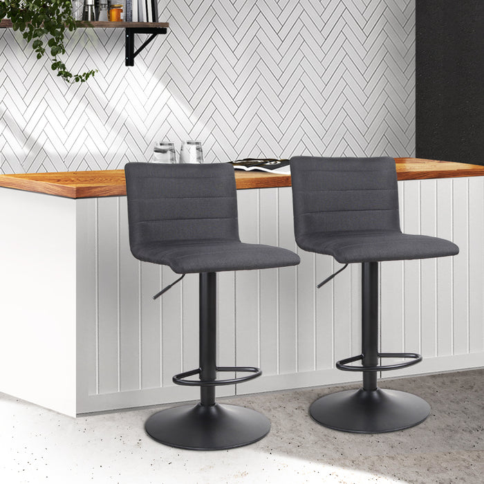 Luxe Bar Stools Black - Set of 2