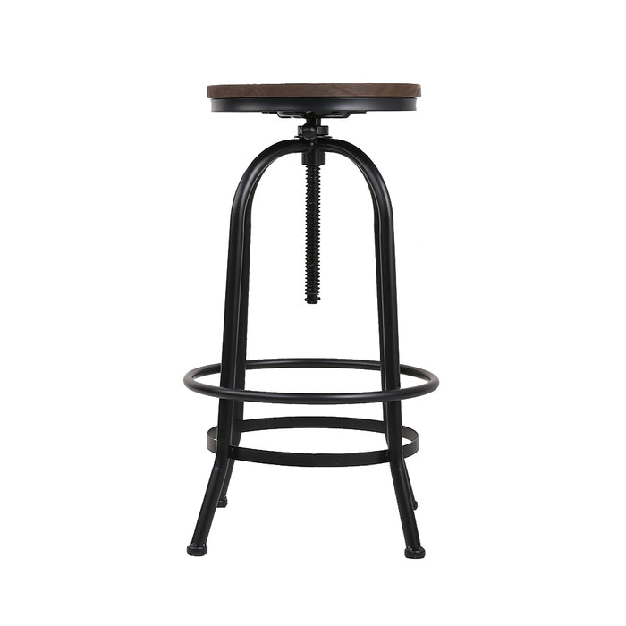 Dolores Bar Stools Black/Brown - Set of 2