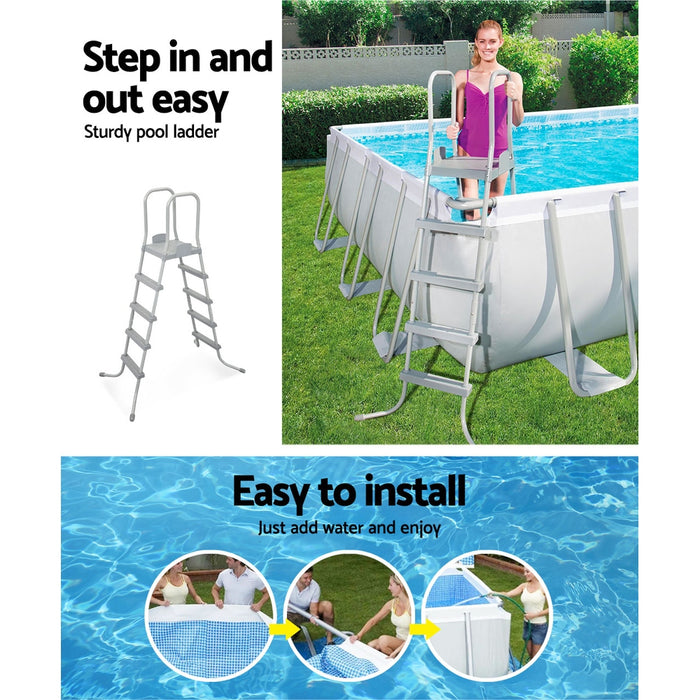 Above Ground Swimming Pool Power Steel™ Rectangular Frame Pools Filter