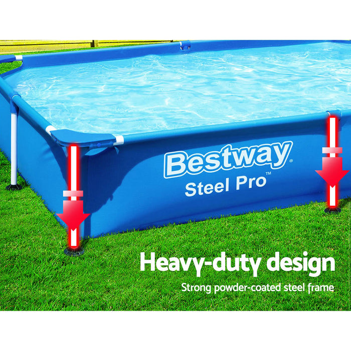 Swimming Pool Above Ground Frame Pools Outdoor Steel Pro 2.2 X 1.5M