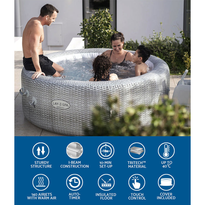 Inflatable Spa Pool Massage Hot Tub Lay-Z Outdoor Spa Bath Pools