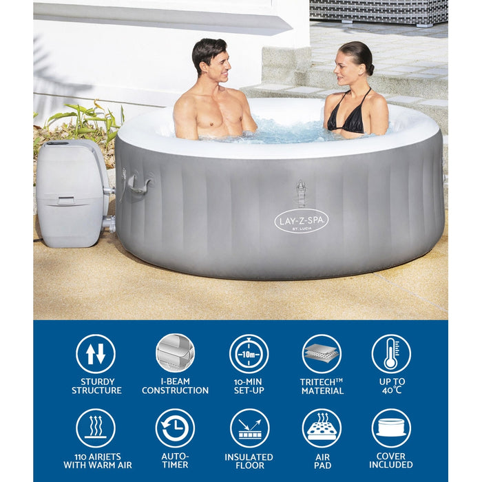 Inflatable Spa Pool Massage Portable Hot Tub Lay-Z Spa Mini Bath Pools