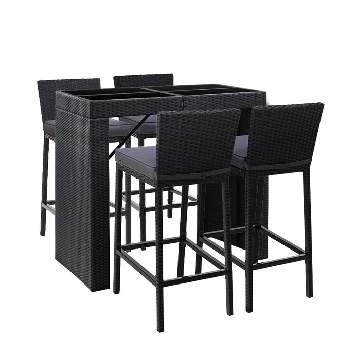 Alianna Outdoor Bar Set - 4 Seater