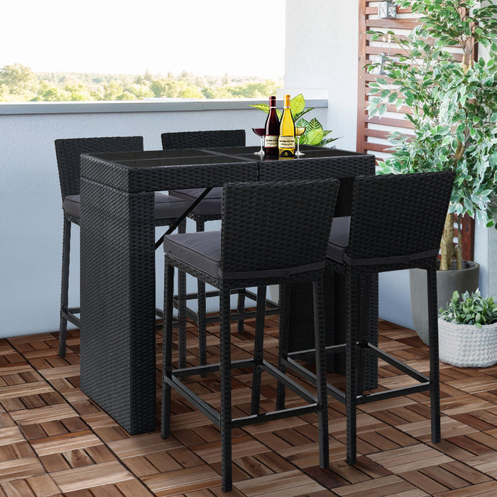 Alianna Outdoor Bar Set - 4 Seater