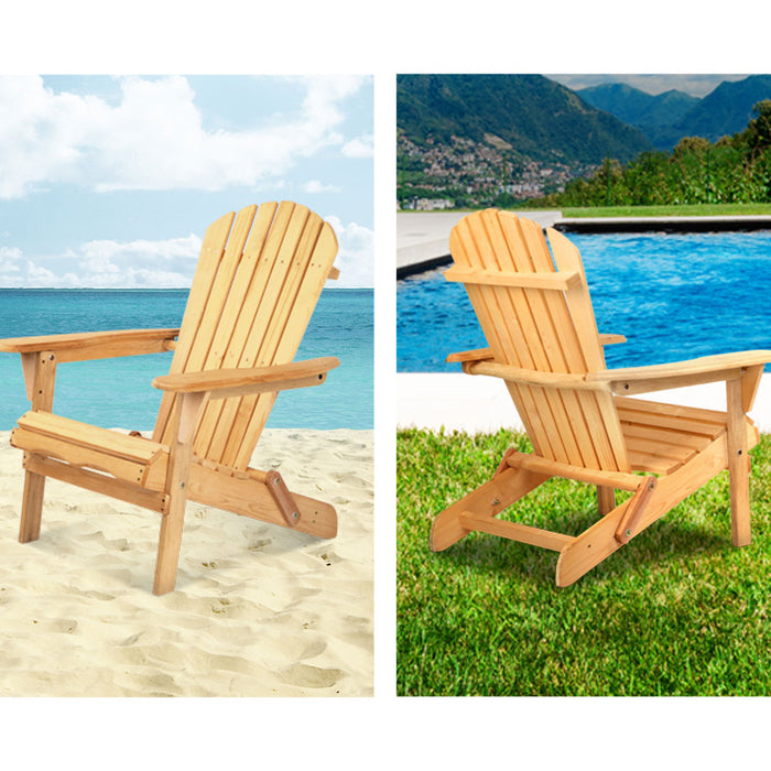 Outdoor Chairs Furniture Beach Chair Lounge Wooden Adirondack Garden Patio