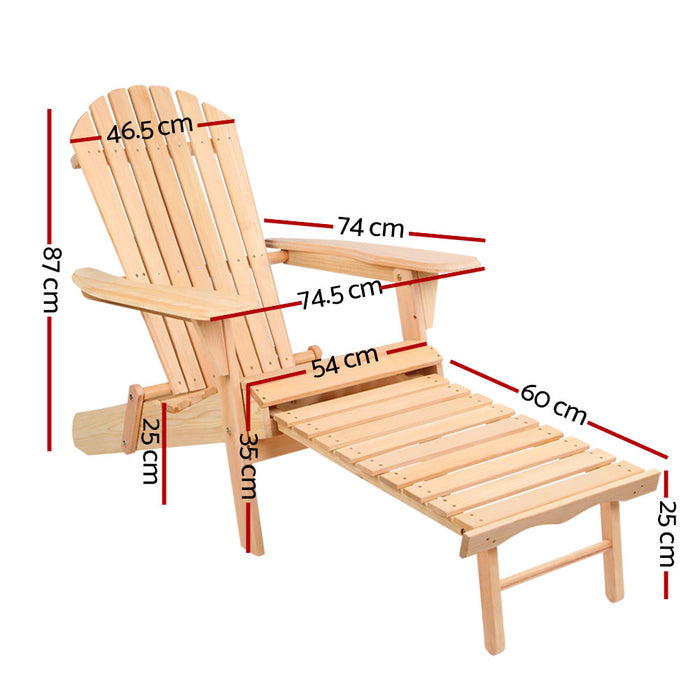 Outdoor Furniture Sun Lounge Chairs Beach Chair Recliner Adirondack Patio Garden