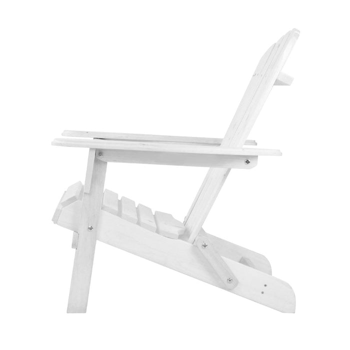 Outdoor Adirondack Set - White