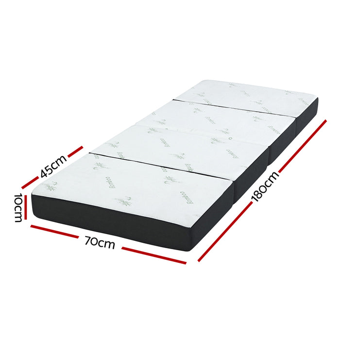 Portable Mattress Folding Foldable Foam Floor Bed Tri Fold 180cm