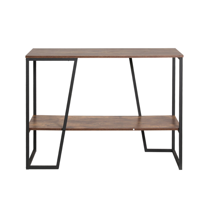 Console Table Hallway Sofa Table Entry Desk Retro Metal Display Shelf