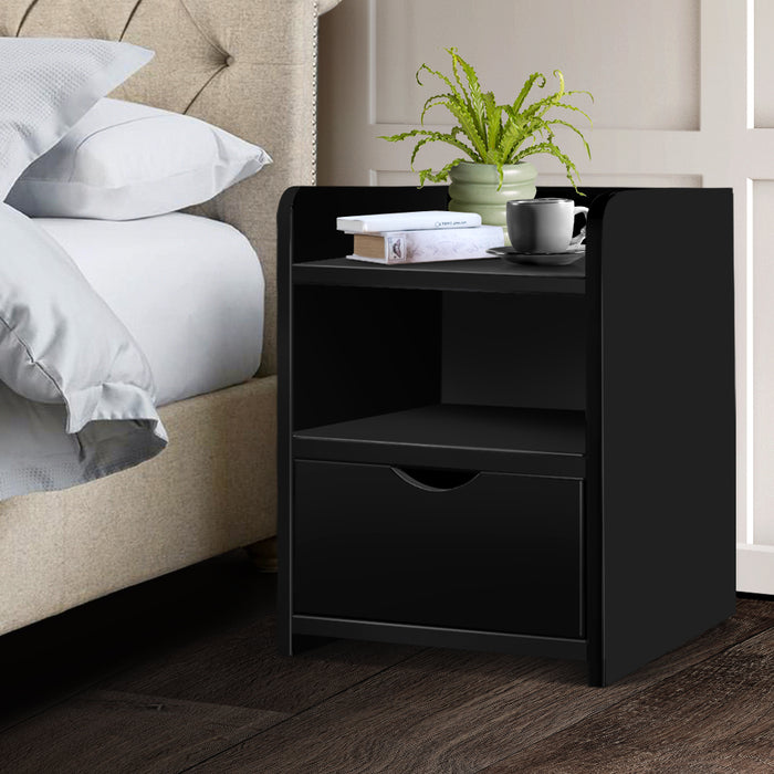 Bedside Table Drawer - Black