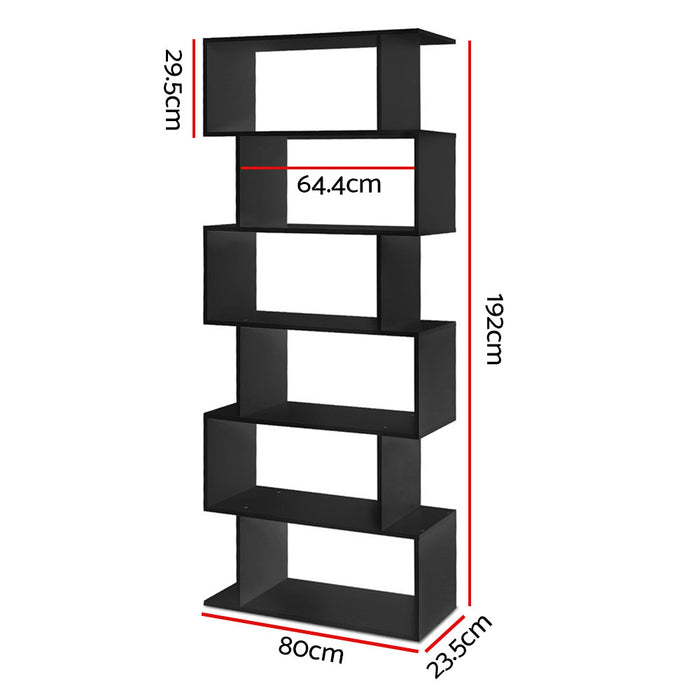 6 Tier Display Shelf - Black