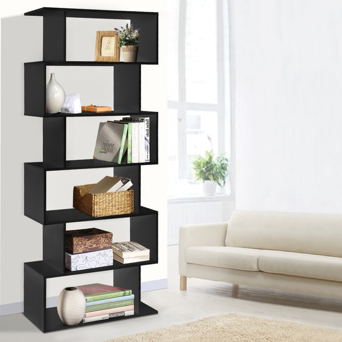 6 Tier Display Shelf - Black